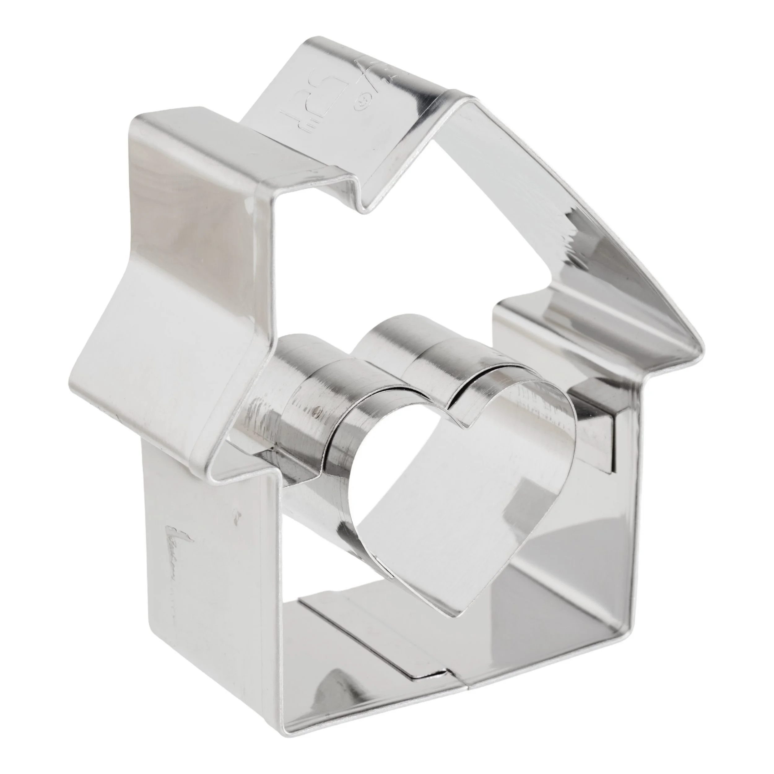 Ausstechform „Süßes Zuhause“ – Edelstahl, 6 × 5,8 cm