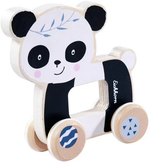 EICHHORN Nachziehtier Panda Holzspielzeug für Kleinkinder ab 1 Jahr