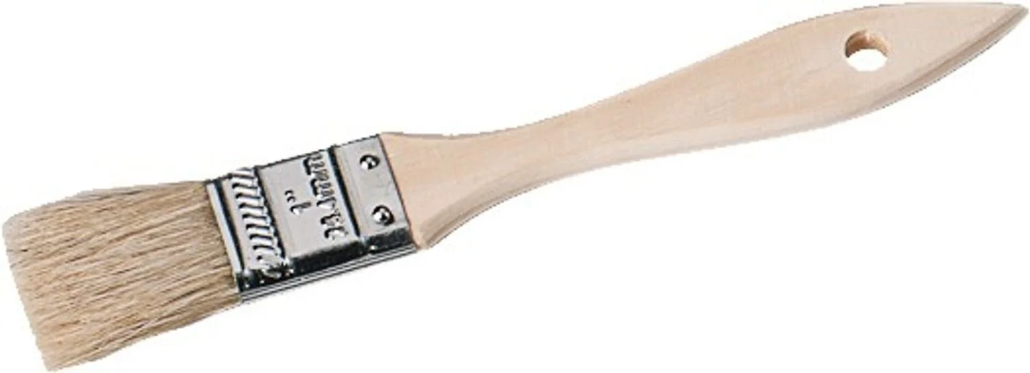 Backpinsel aus Holz mit Naturborsten – Klein, 2,5 cm (5er-Set)