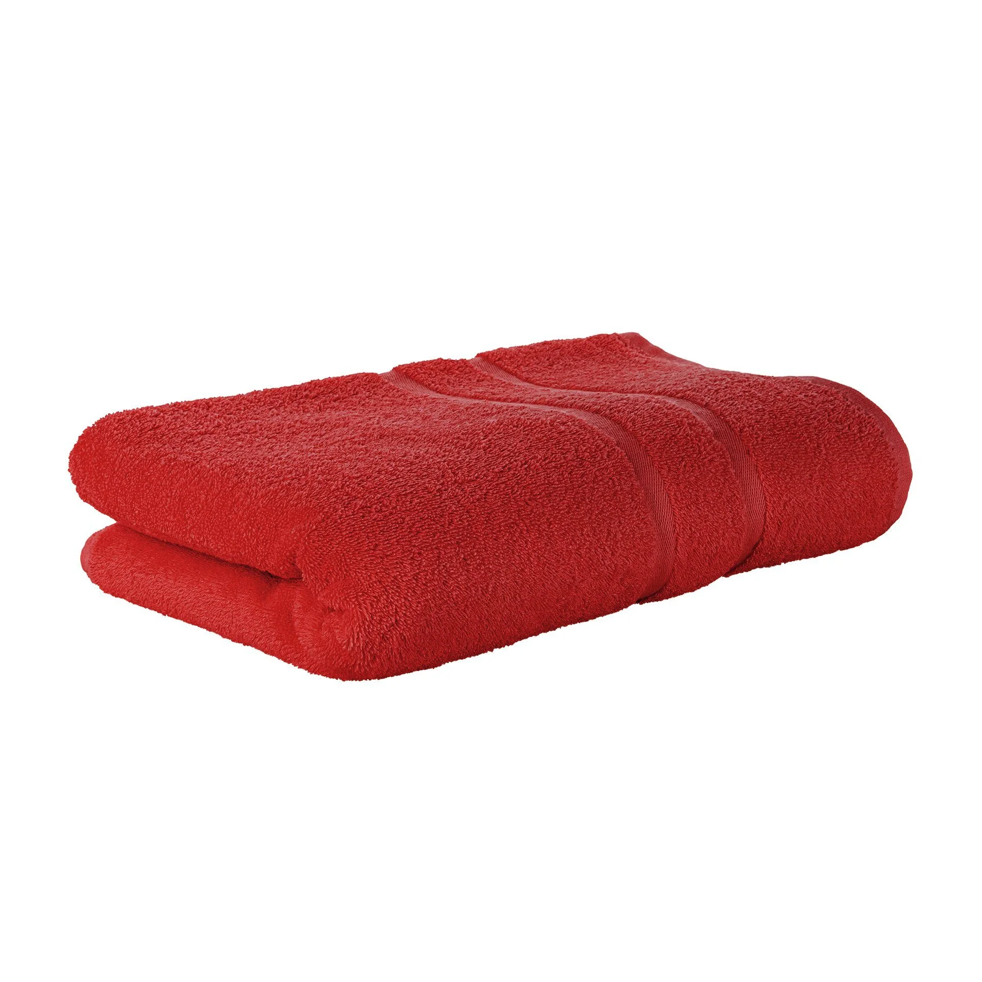 STICKANDSHINE Frottee-Handtücher – Rot, 100% Baumwolle, 500 g/m²