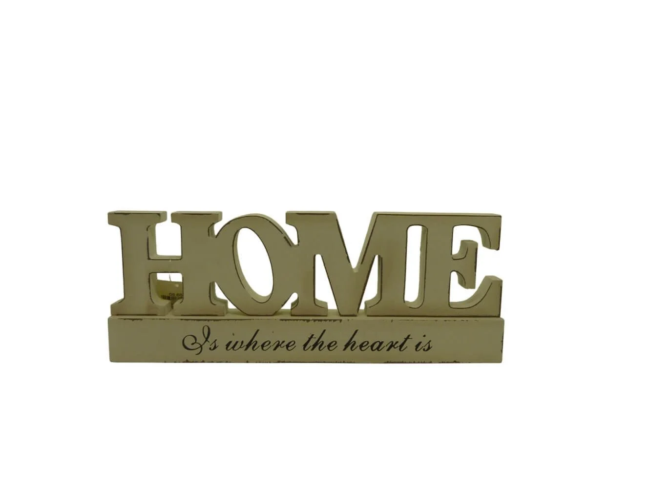 Dekoschriftzug „HOME“ – Shabby Weiß, 40,5 × 16 × 2,5 cm
