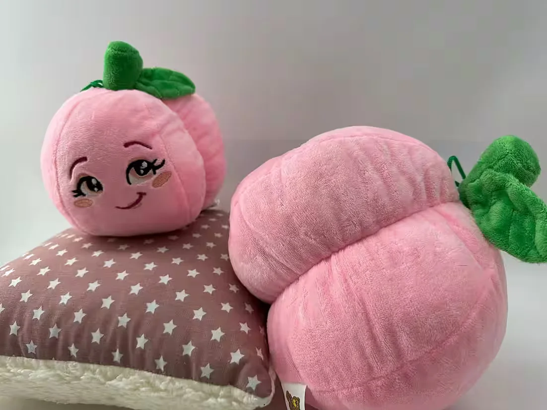 SOMA Kuscheltier Boba Pfirsich Plüschtier Stofftier 14 cm für Kinder