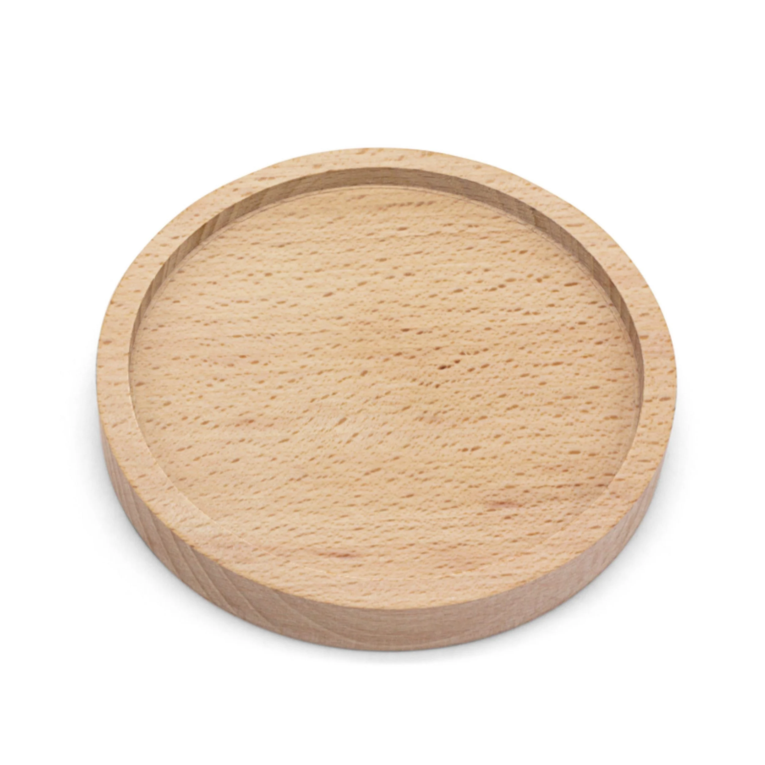 Getränkeuntersetzer „Vogel Haus“ – Birkenholz, graviert, Ø 9,8 cm