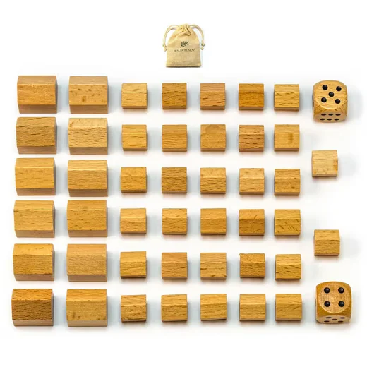 WALDFELSEN Ersatzteile Häuser und Hotels aus Holz passend für MONOPOLY