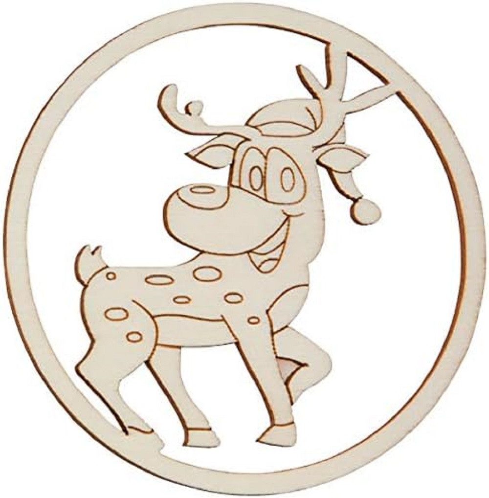 HOFMEISTER – Fensterdekoration aus Holz „Tiere & Pflanzen / Weihnachten“